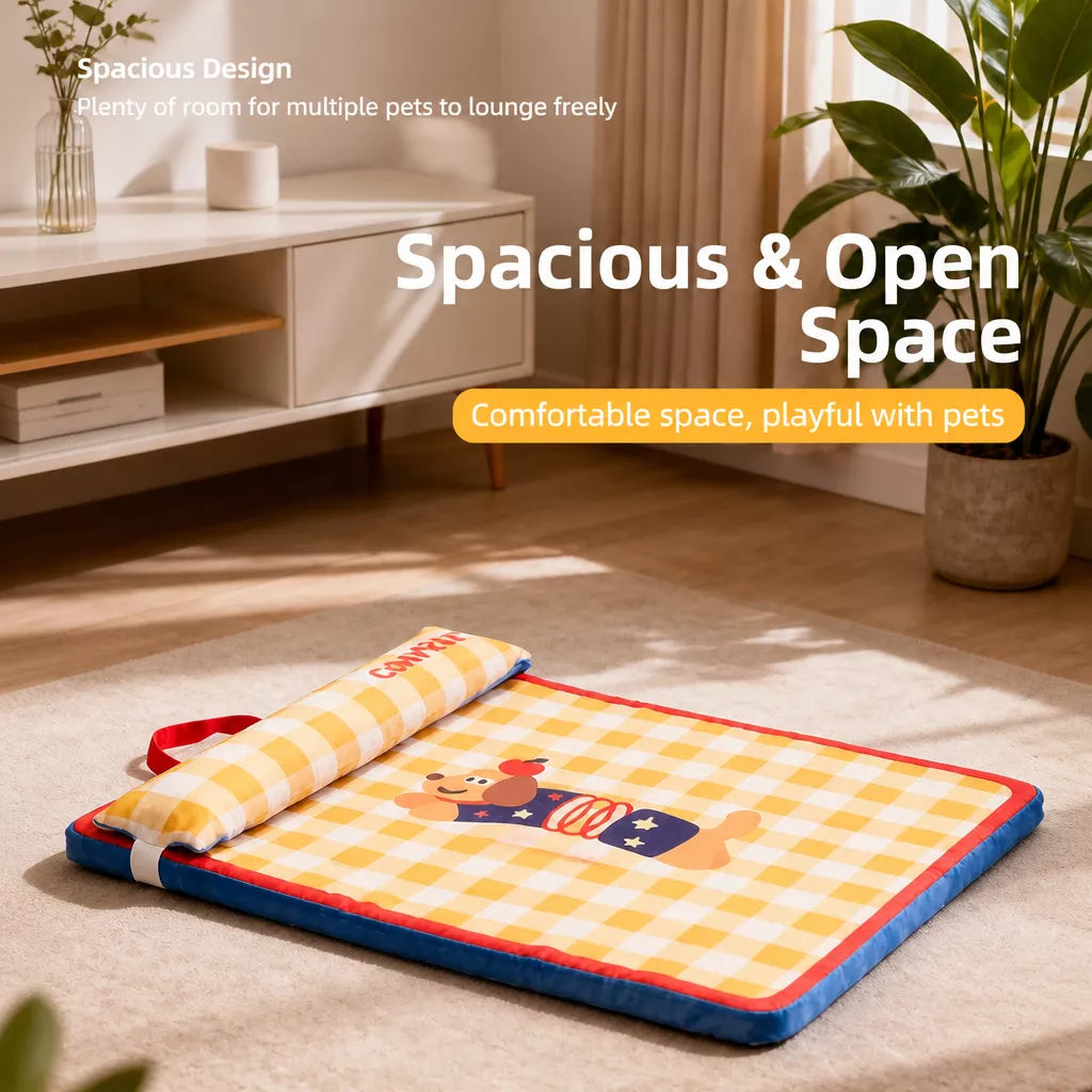 Non-Slip Water-Resistant Pet Bed Mat for Dogs and Cats
