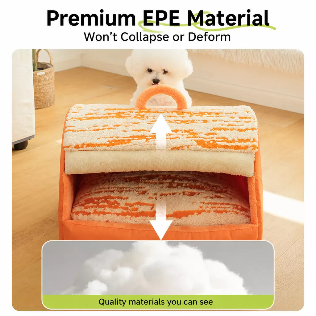 Pet Tent Bed with Removable Washable Mat