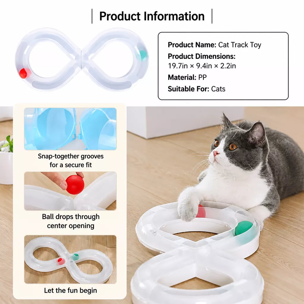 Interactive Cat Ball Track Toy