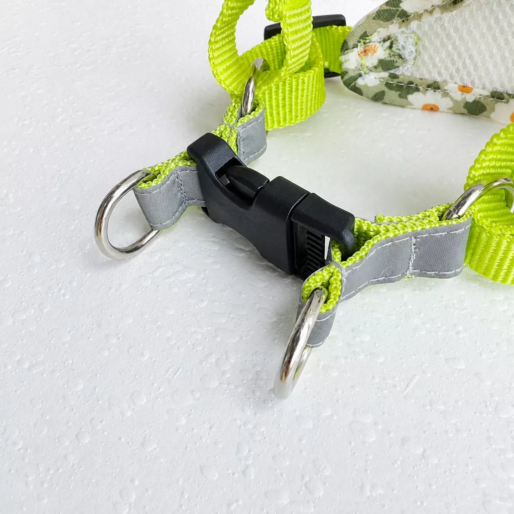 Reflective Nylon Vest Harness and Leash for Small Dogs & Cats