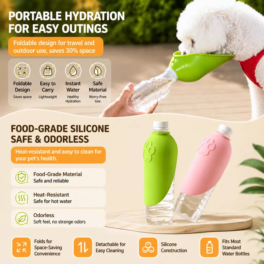 Portable Collapsible Pet Water Cup for Walks