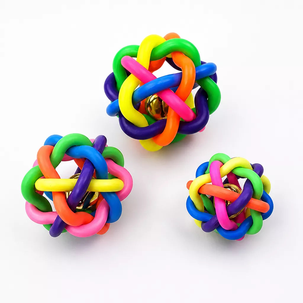 Squeaky Rope Ball Toy for Cats and Dogs