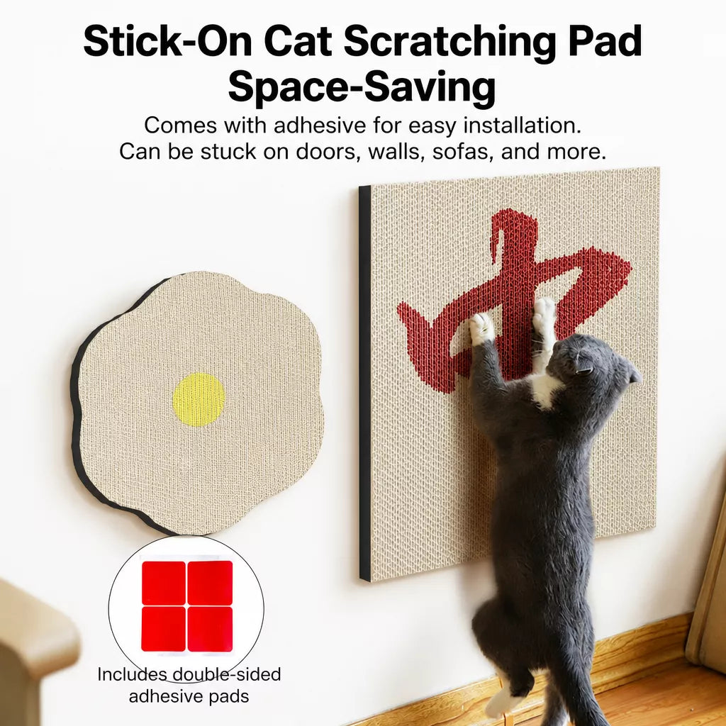 Wall-Mounted Kraft Paper Cat Scratcher