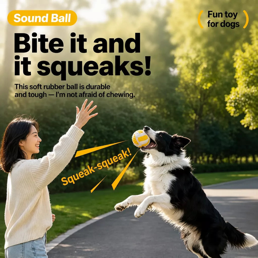Squeaky Vinyl Sports Ball Toys for Small and Medium Dogs