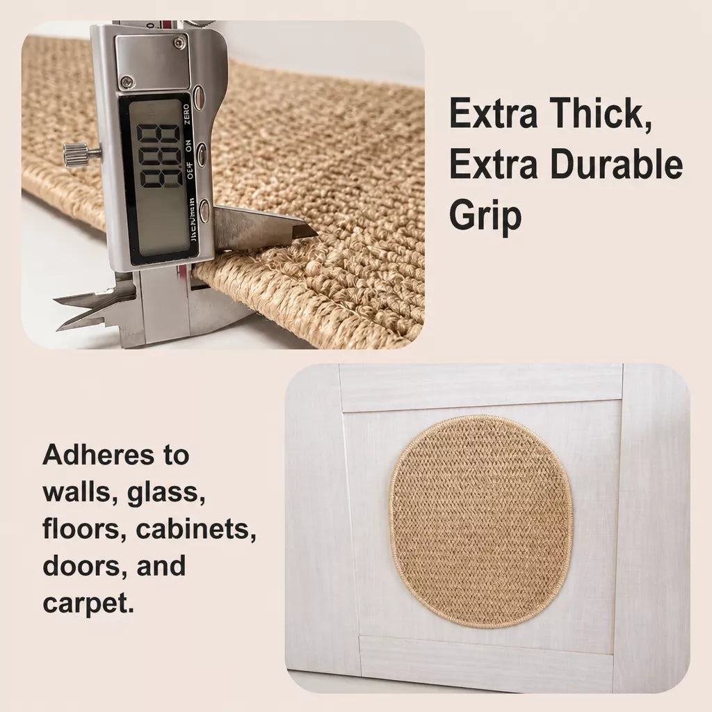 Wall-Mounted Faux Sisal Cat Scratching Mat