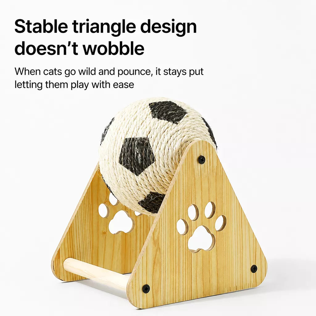 Vertical Sisal Cat Scratcher and Climbing Toy