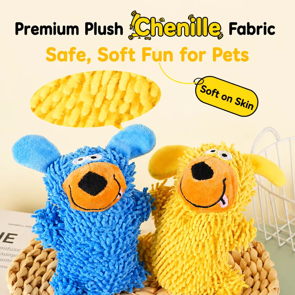 Plush Squeaky Pet Toy for Dogs and Cats – Assorted Animal Designs