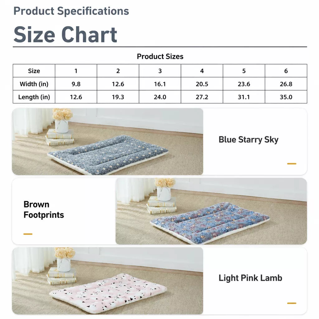 All-Season Three-Layer Pet Bed Mat for Dogs and Cats