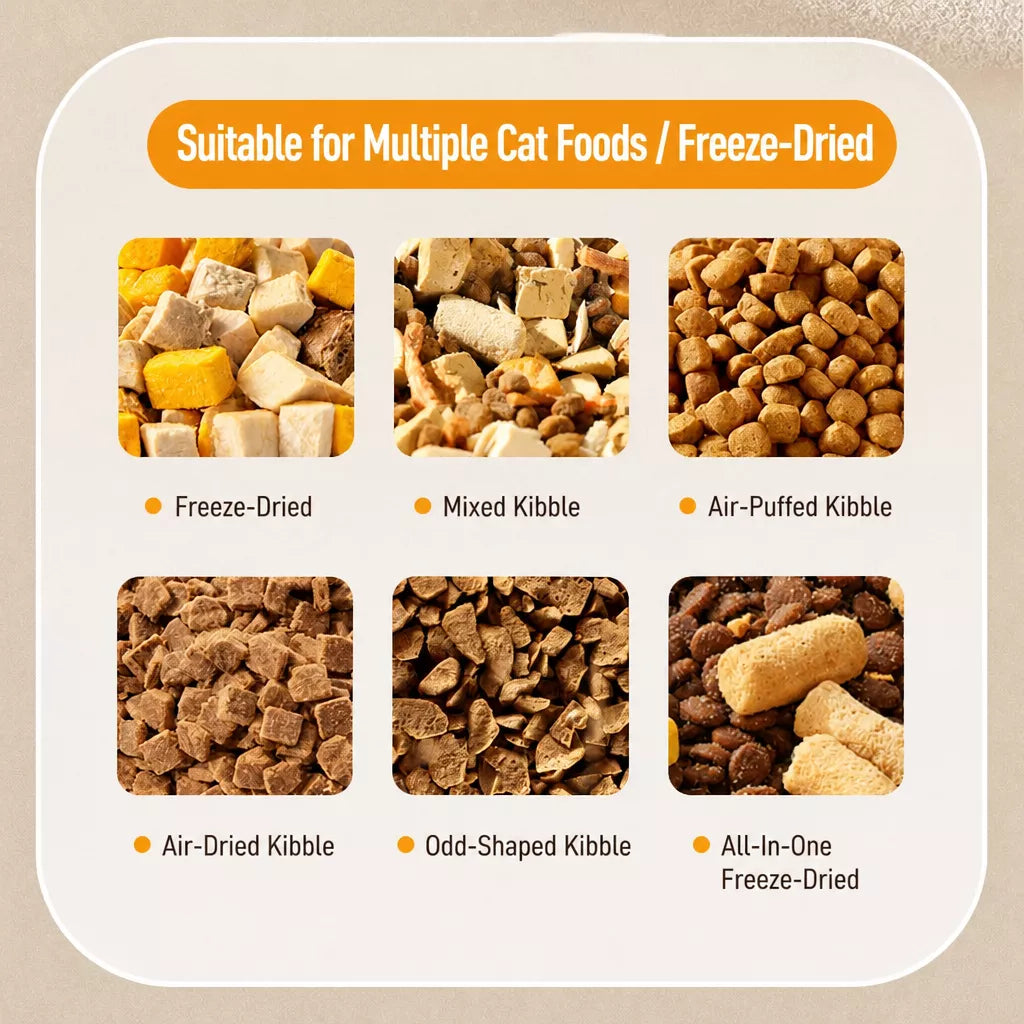Automatic Pet Feeder with Dual Bowls for Cats & Dogs