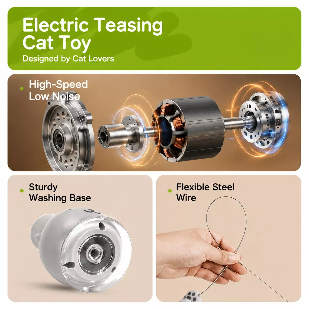 Interactive Electric Teaser Toy for Cats