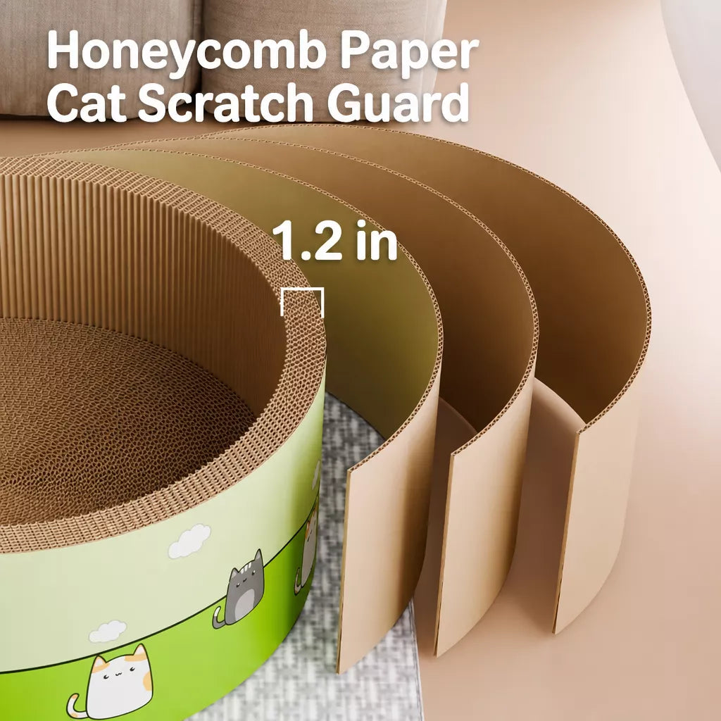 Deep Corrugated Cardboard Cat Scratcher Bed