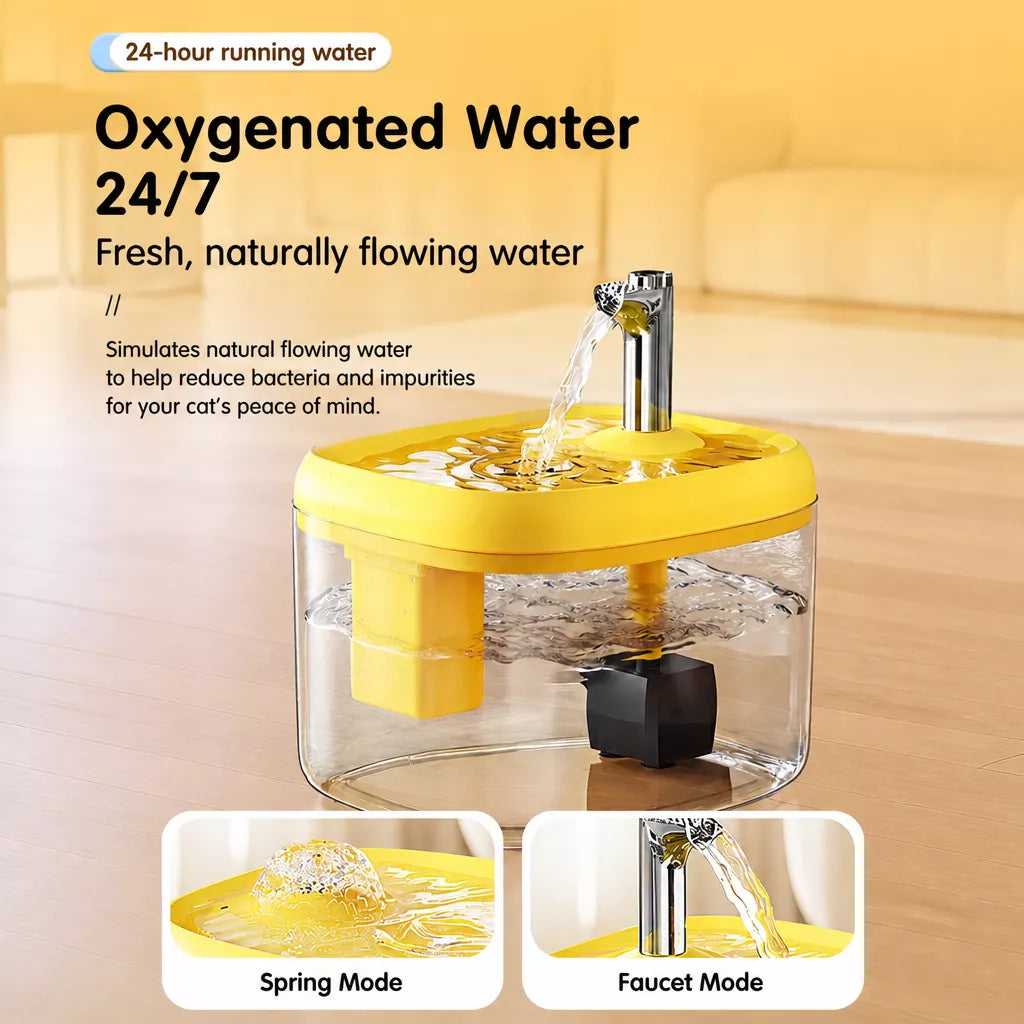 Automatic Pet Water Fountain with Quiet Circulating Flow