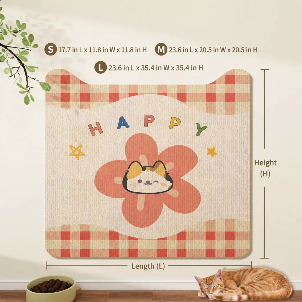 Self-Adhesive Cat Scratching Mat for Doors