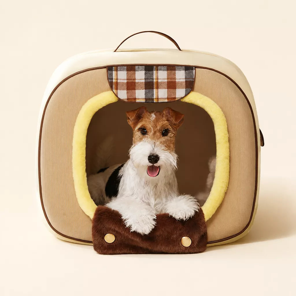 Pet Bed with Removable Washable Cover for Cats and Dogs