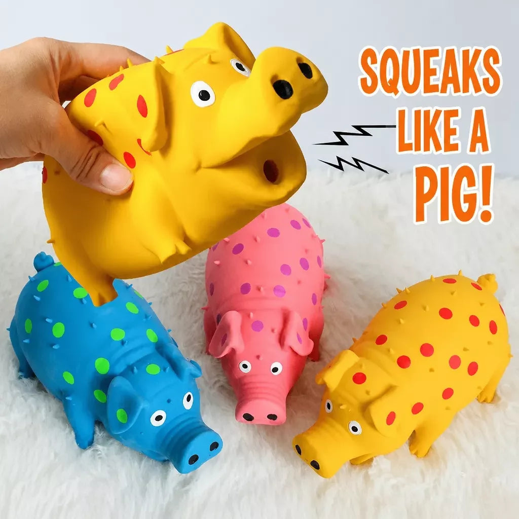 Latex Squeaky Pig Dog Toy