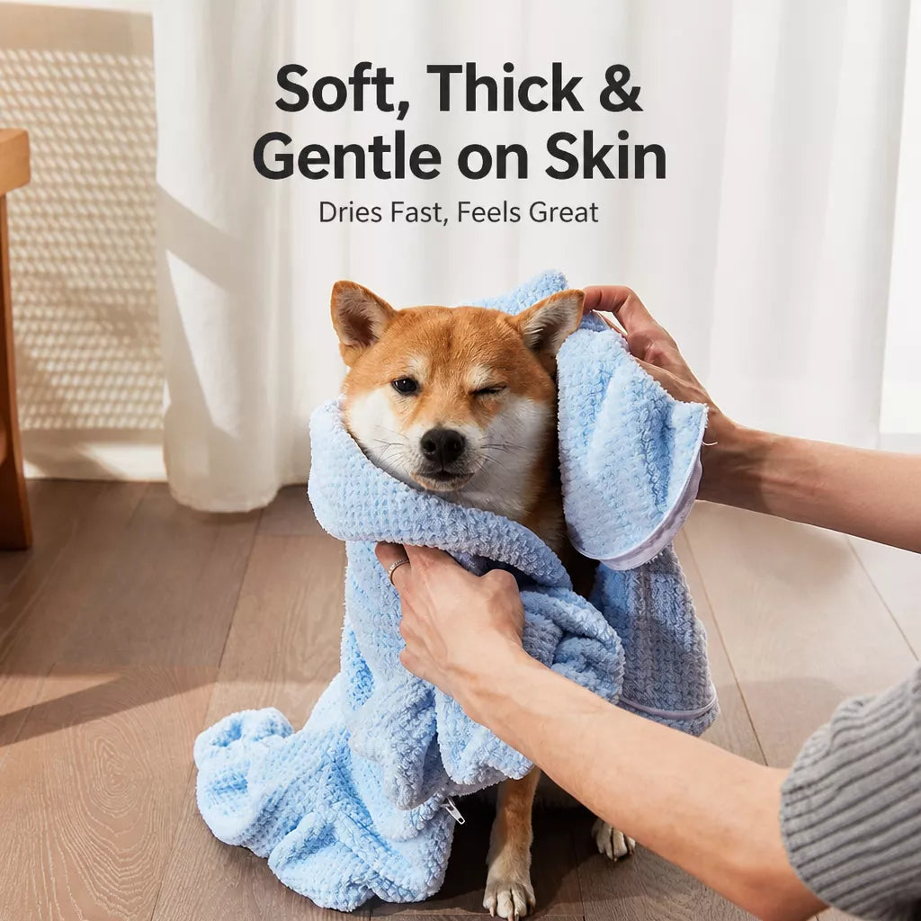 Pet Absorbent Towel Robe for Dogs and Cats