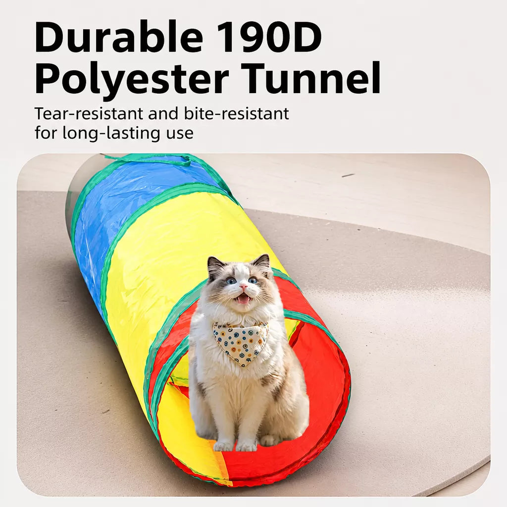 Cat Tunnel Toy for Indoor Play