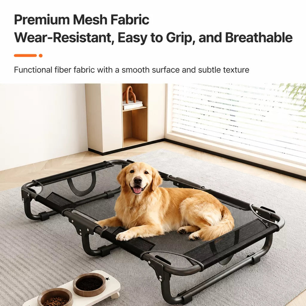 Elevated Foldable Mesh Dog Bed