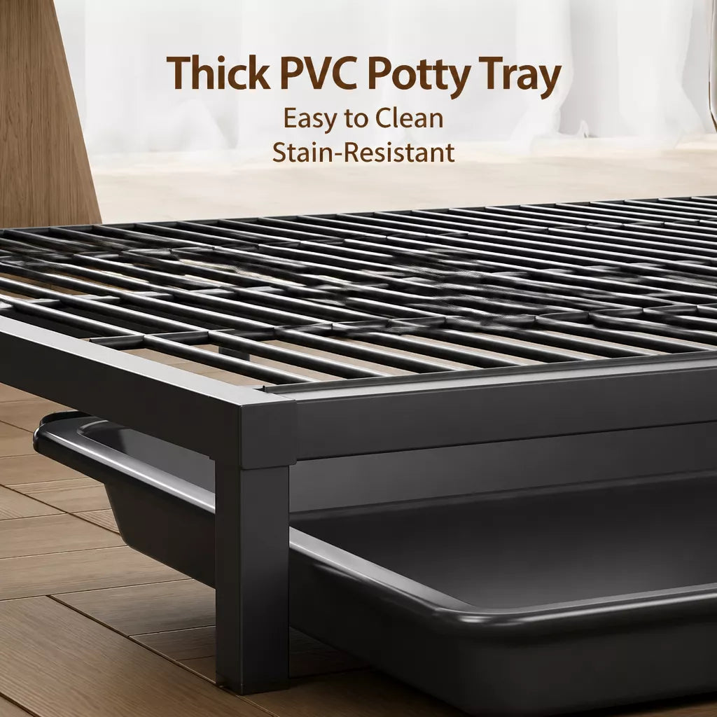 Drawer-Style Dog Potty Tray for Small to Large Dogs