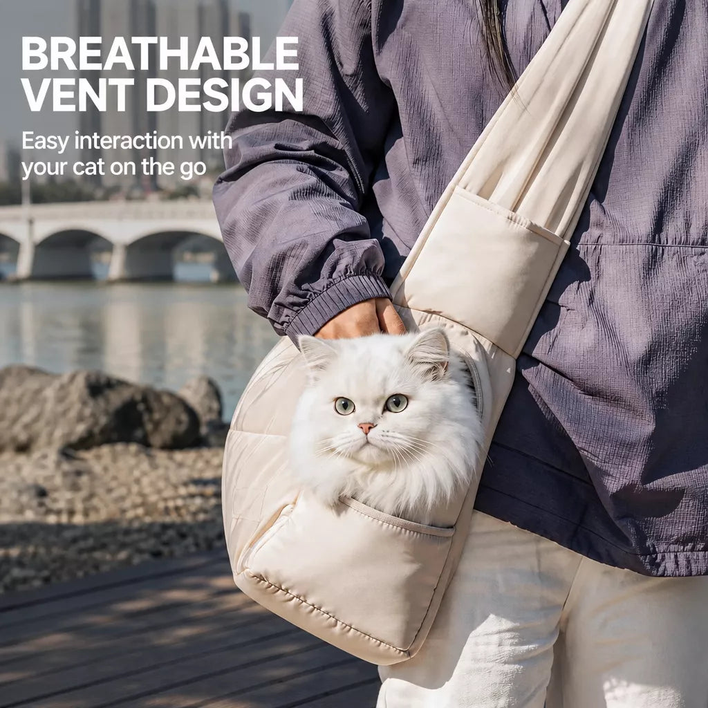 Portable Sling Carrier for Cats and Small Dogs
