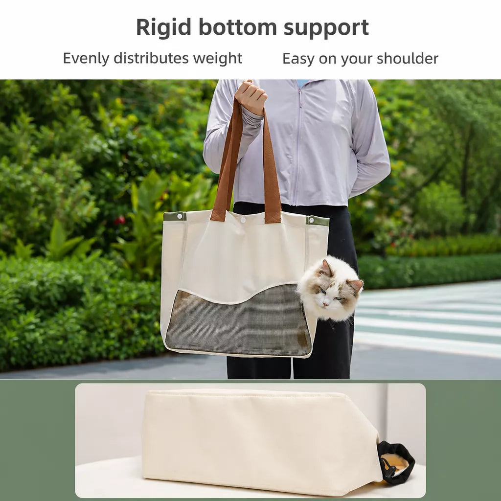 Adjustable Shoulder Pet Carrier for Cats and Small Dogs