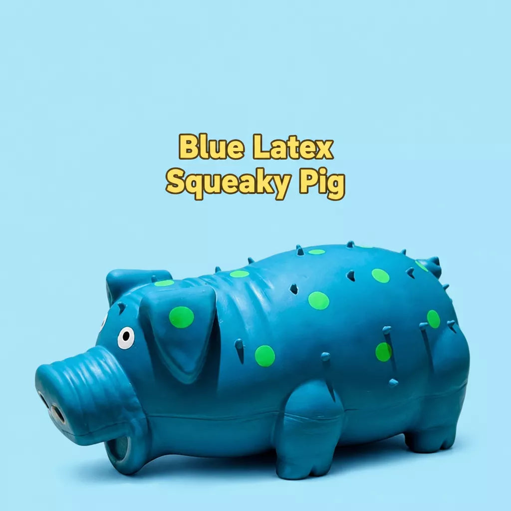 Pig-Shaped Squeaky Dog Toy for Interactive Play