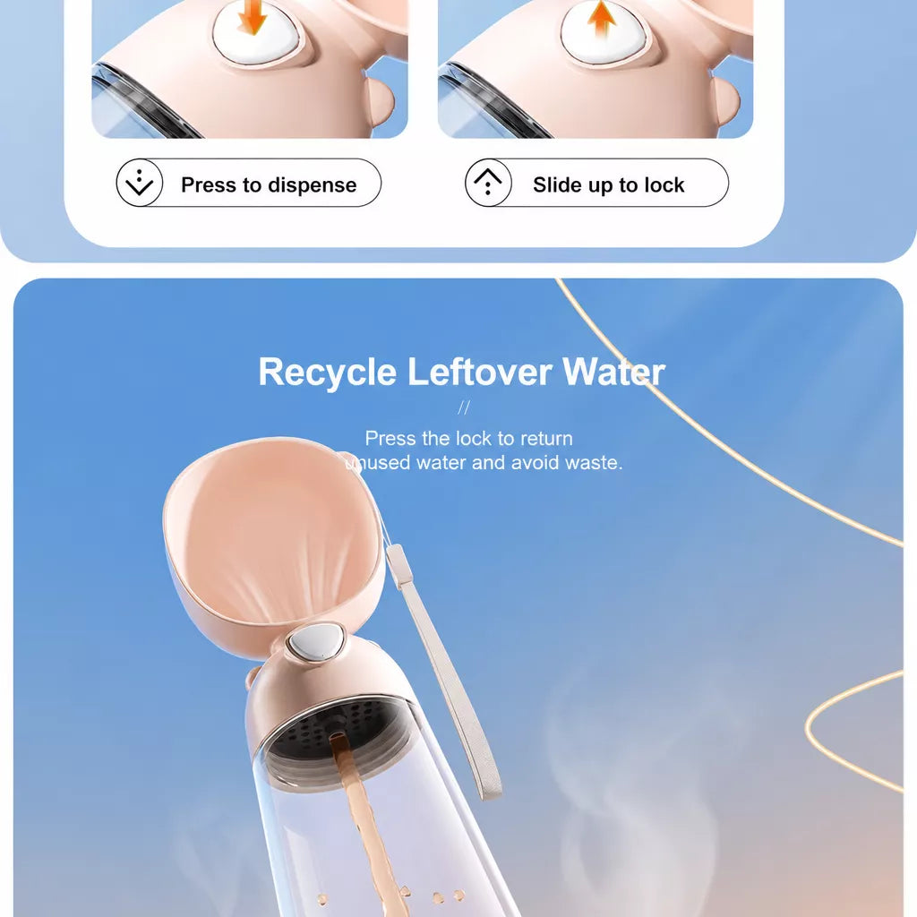 Portable Dog Water Bottle for Walks and Outdoor Adventures