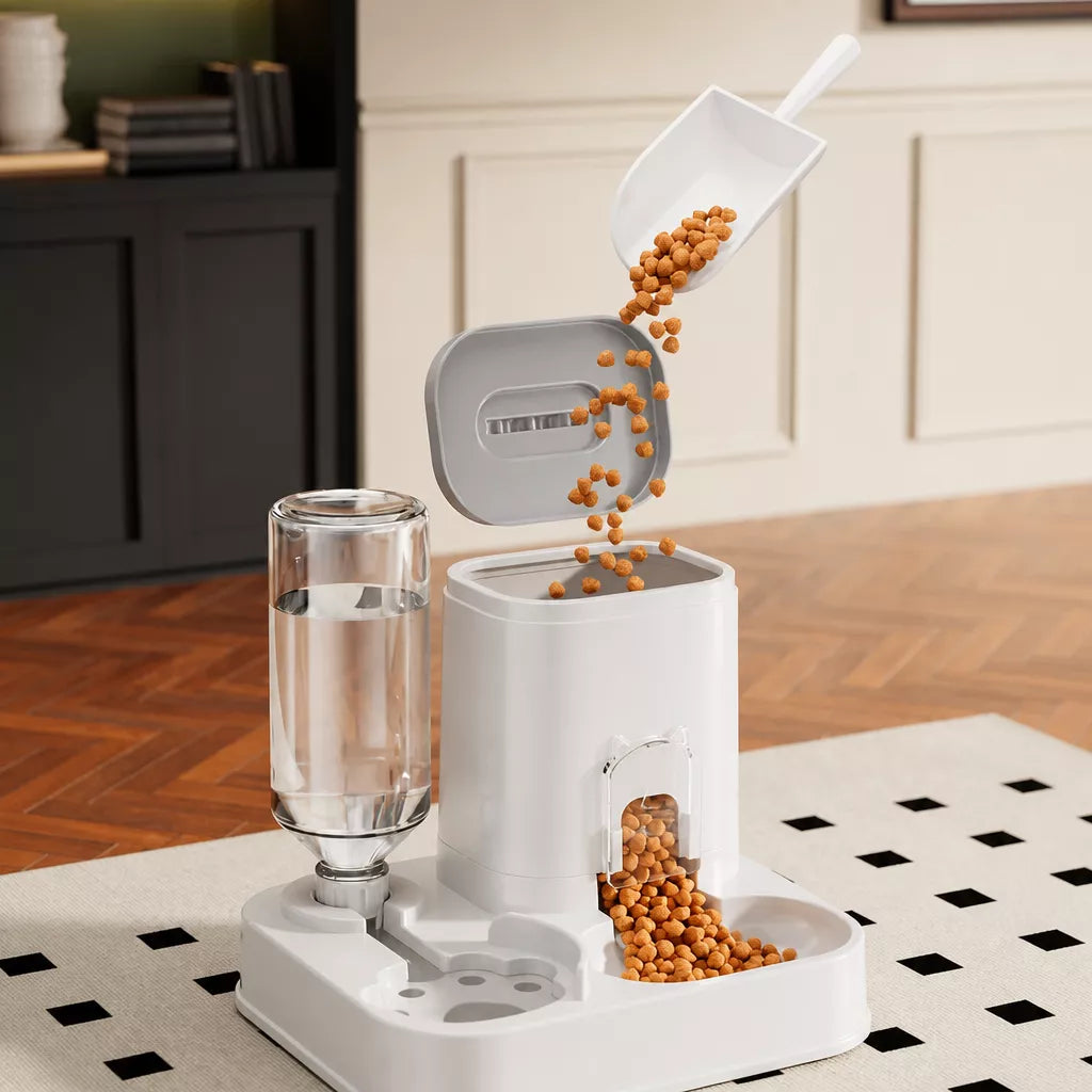 Automatic Pet Feeder and Water Bowl for Cats & Dogs