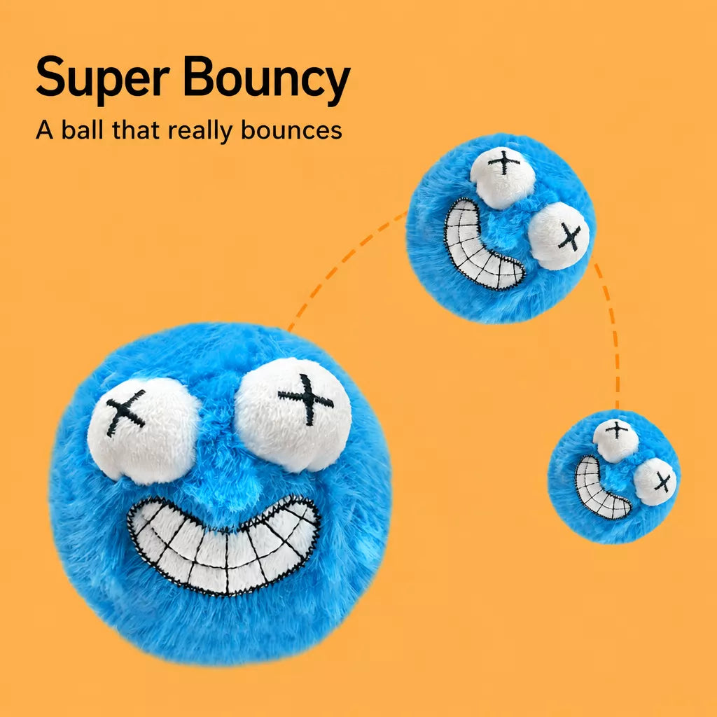 Plush Squeaky Ball Dog Toy
