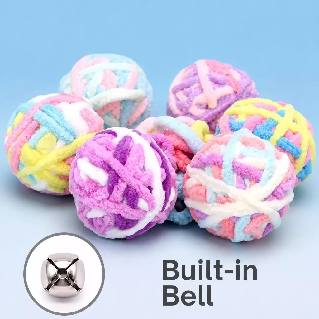 Hanging Yarn Ball Cat Toys
