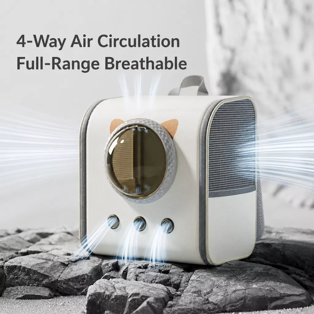 Capsule Window Pet Carrier Backpack for Cats and Dogs