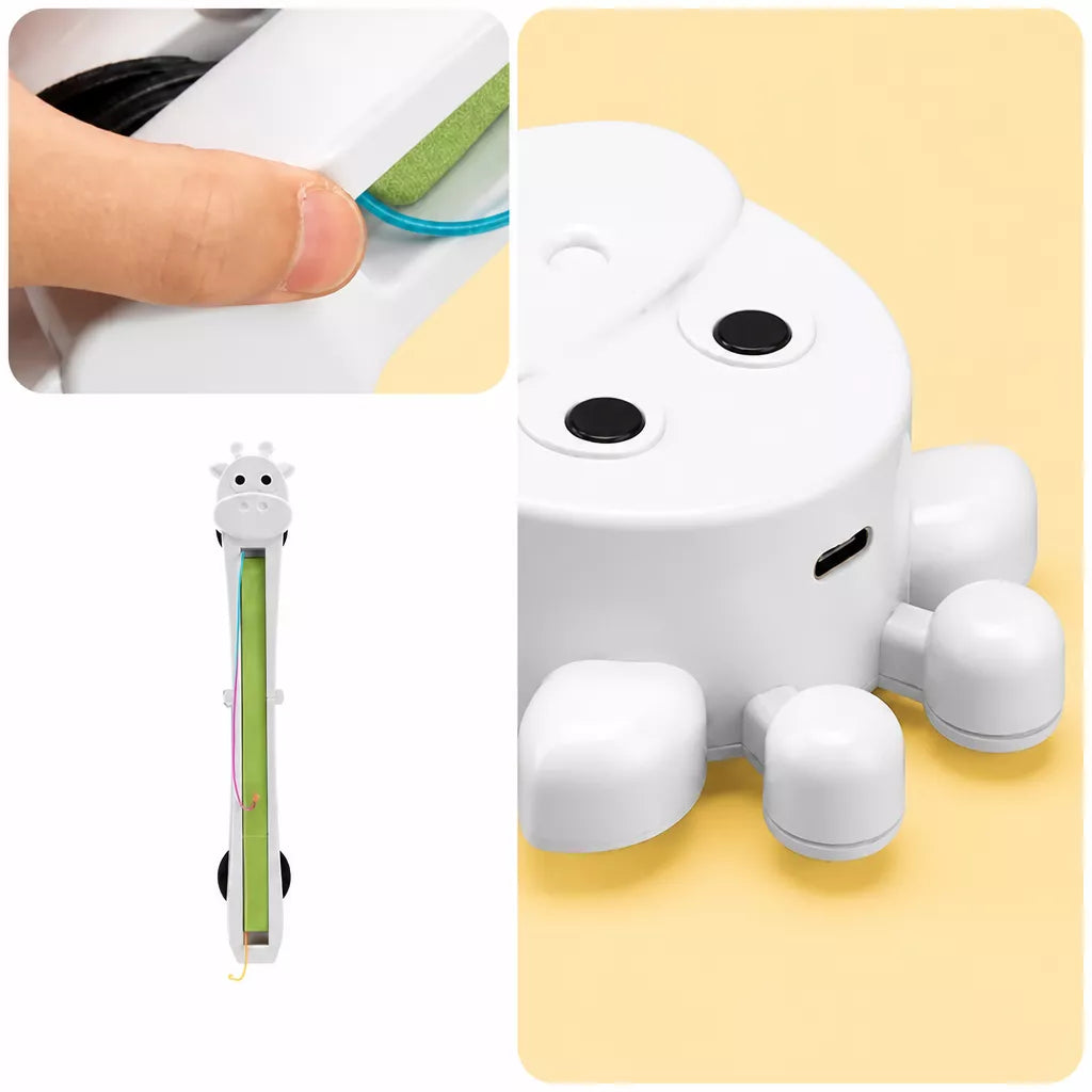 Automatic Wall-Mounted Interactive Cat Toy with Rotating Rope