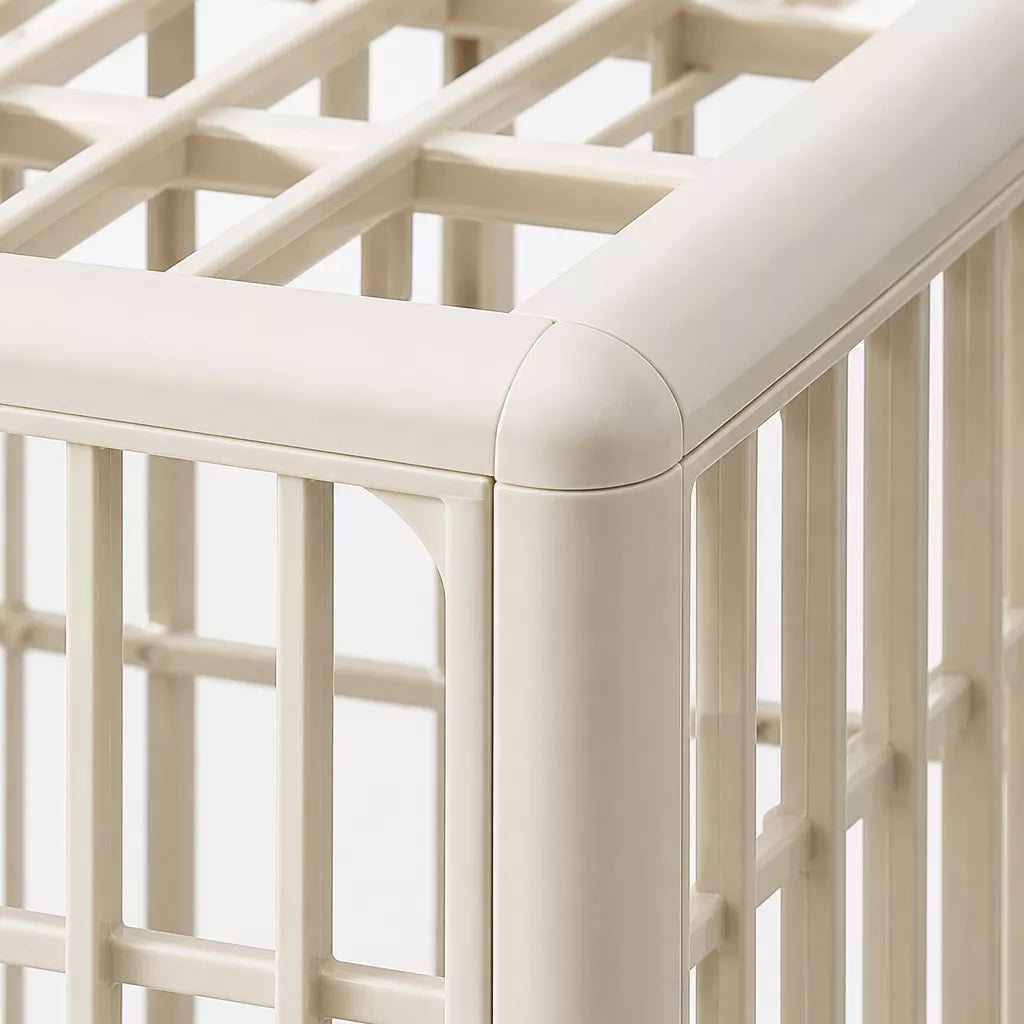 Indoor Pet Crate with Resin Panels and Iron Frame
