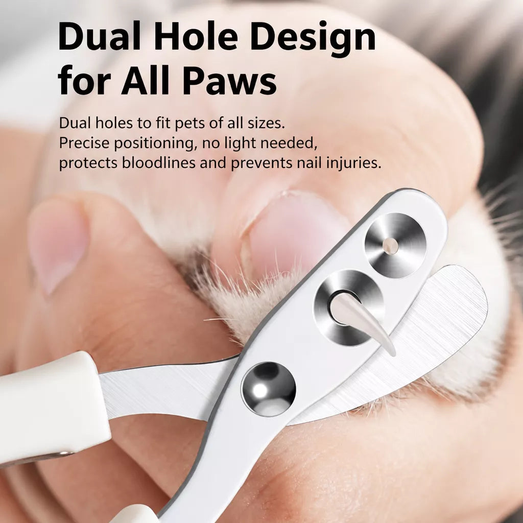 Cat Nail Clippers with Dual-Size Cutting Holes
