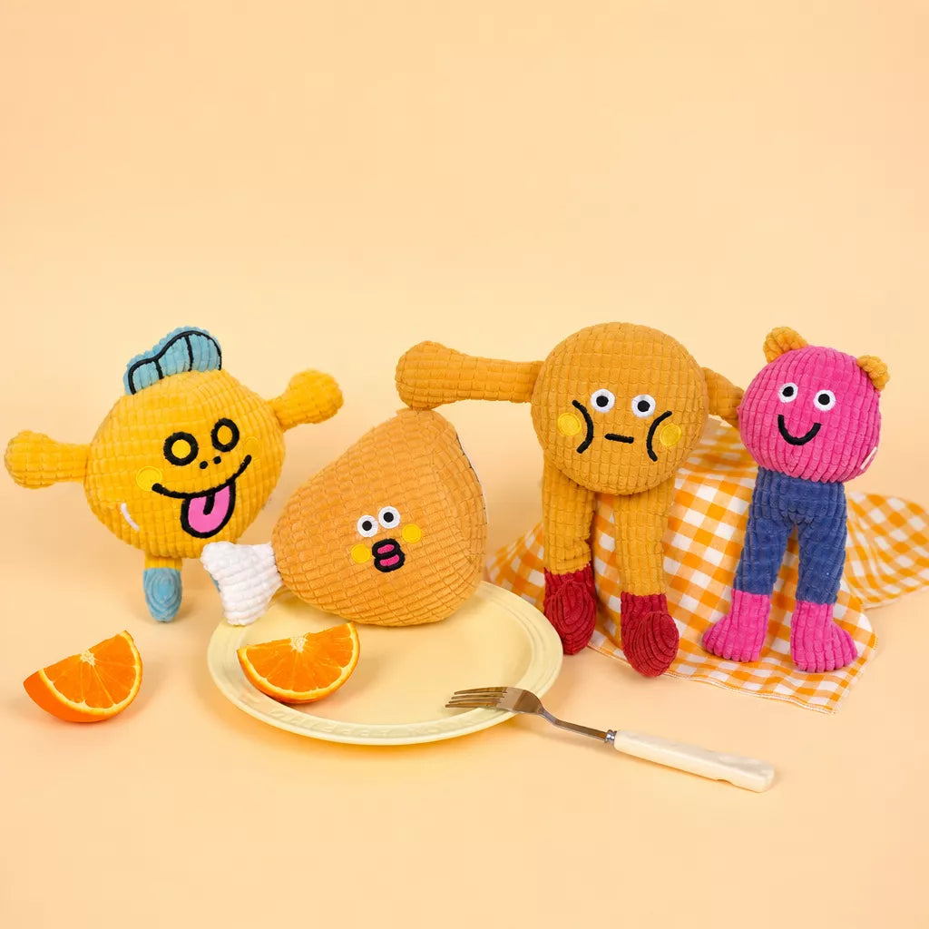 Waffle Plush Cat Toy with Crinkle Sound & Catnip