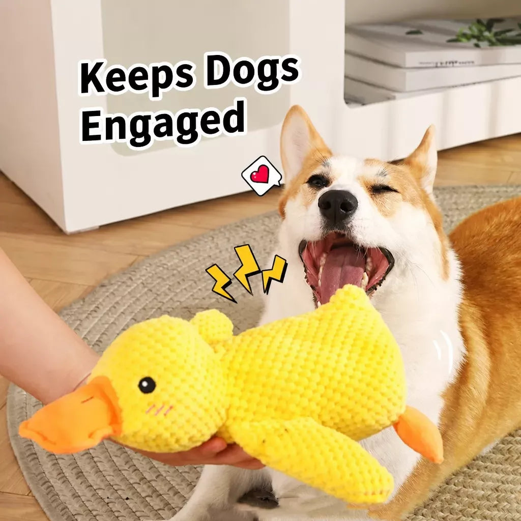 Plush Squeaky Duck Toy for Dogs and Cats