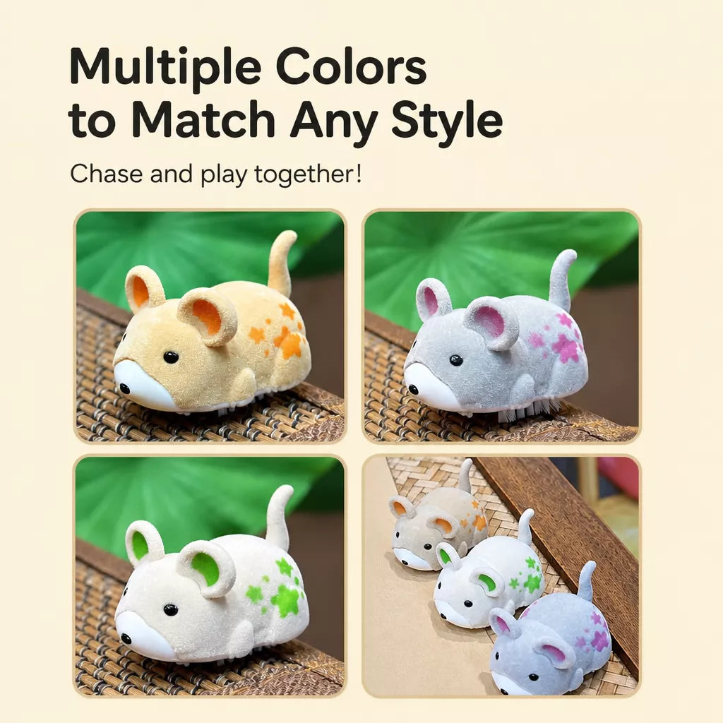 Electronic Plush Mouse Cat Toy with Sound