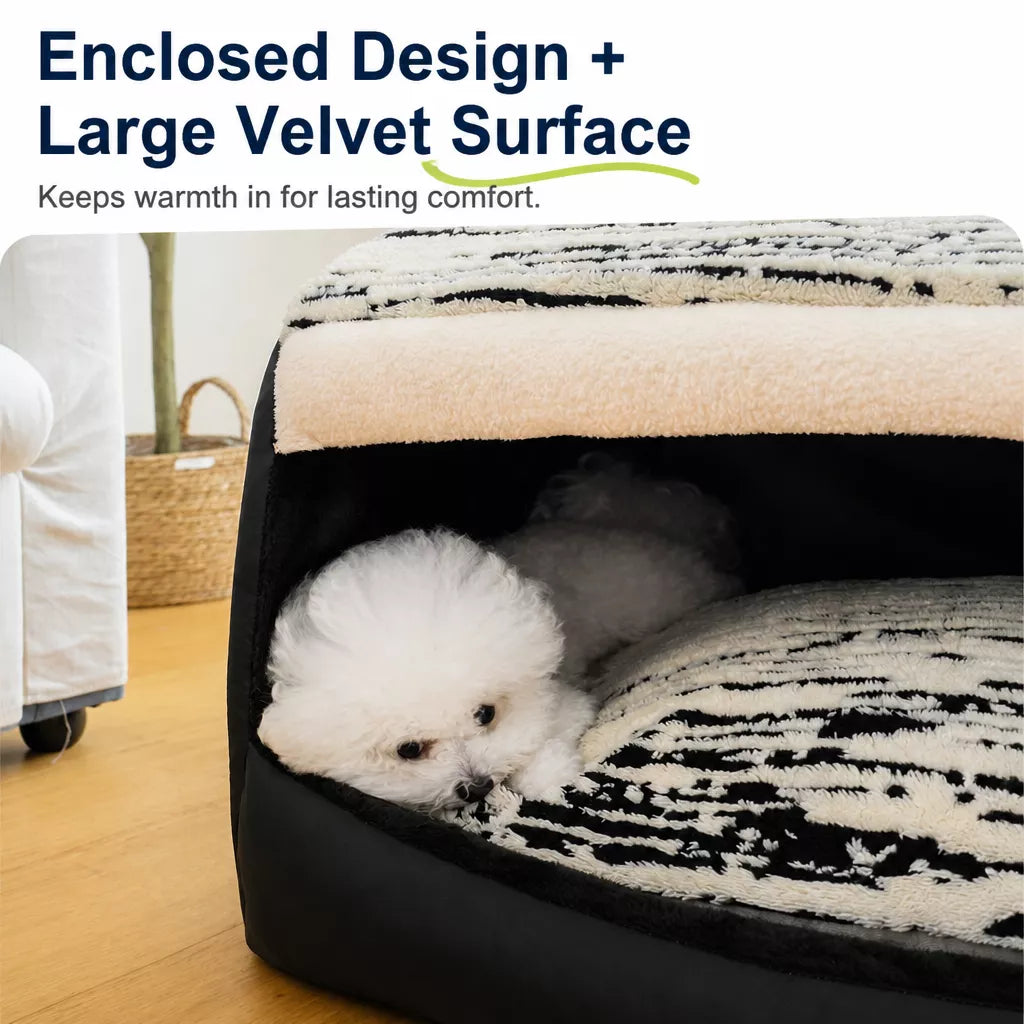 Pet Tent Bed with Removable Washable Mat