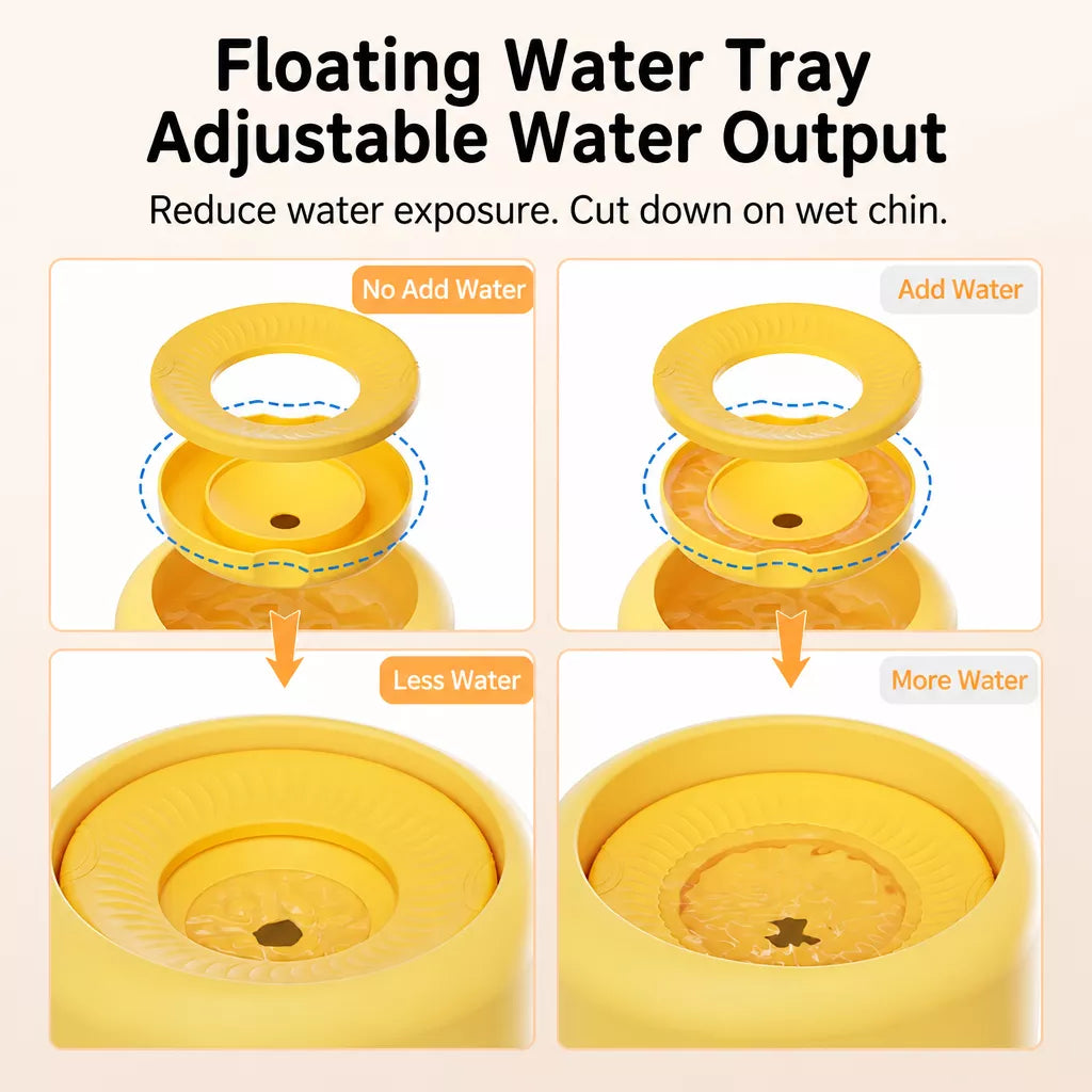 Floating Water Bowl for Dogs and Cats