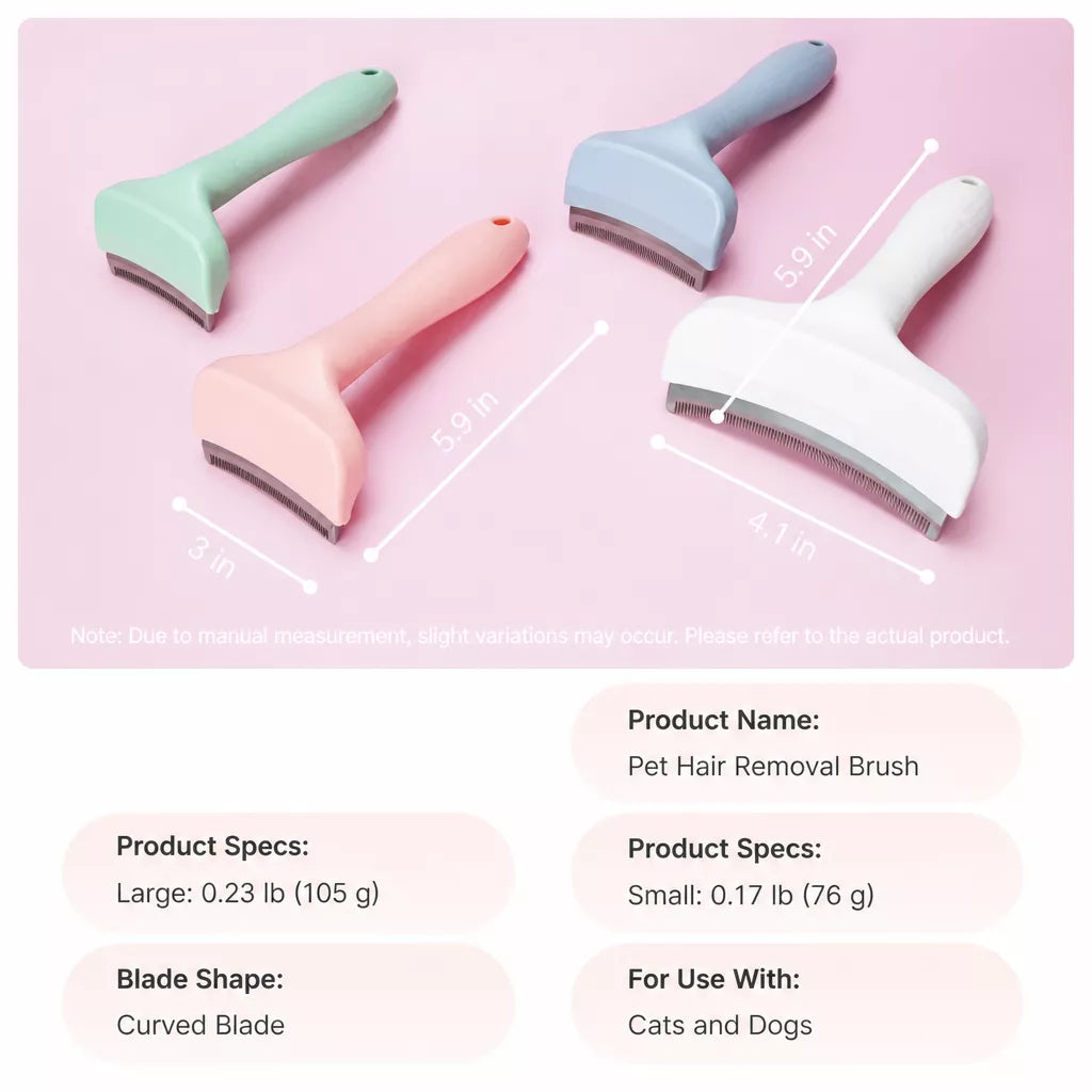 Cat & Dog Grooming Comb for Thinning and Loose Hair Removal