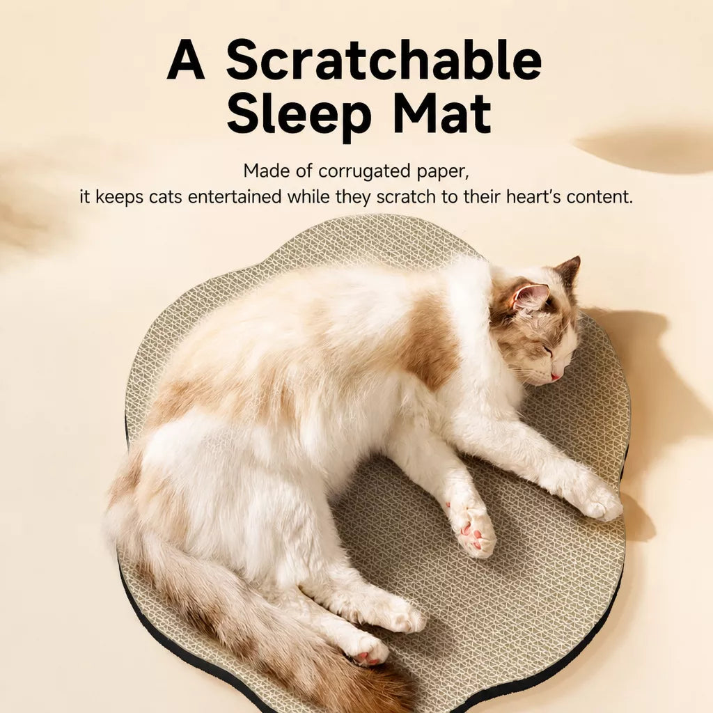 Wall-Mounted Kraft Paper Cat Scratcher