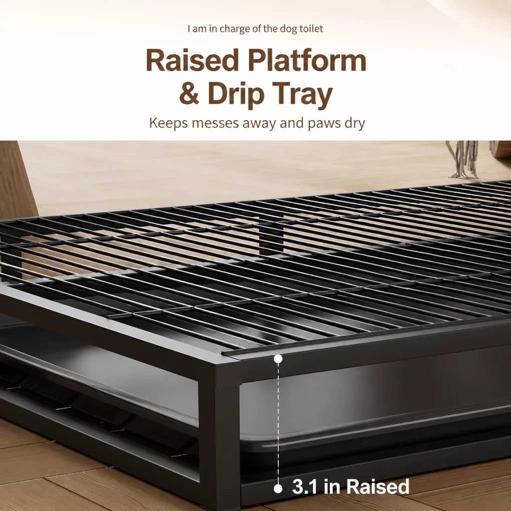 Drawer-Style Dog Potty Tray for Small to Large Dogs