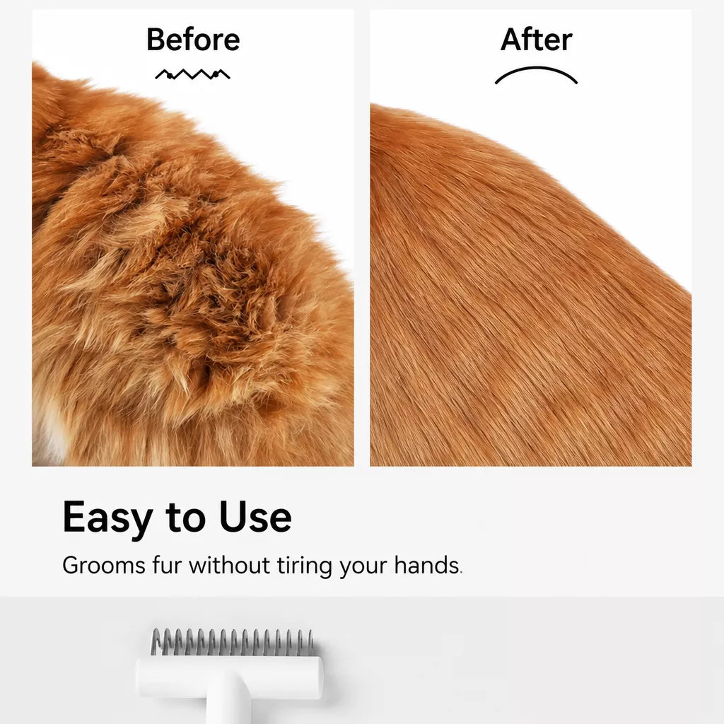 Pet Detangling and Loose Hair Removal Comb for Cats and Dogs