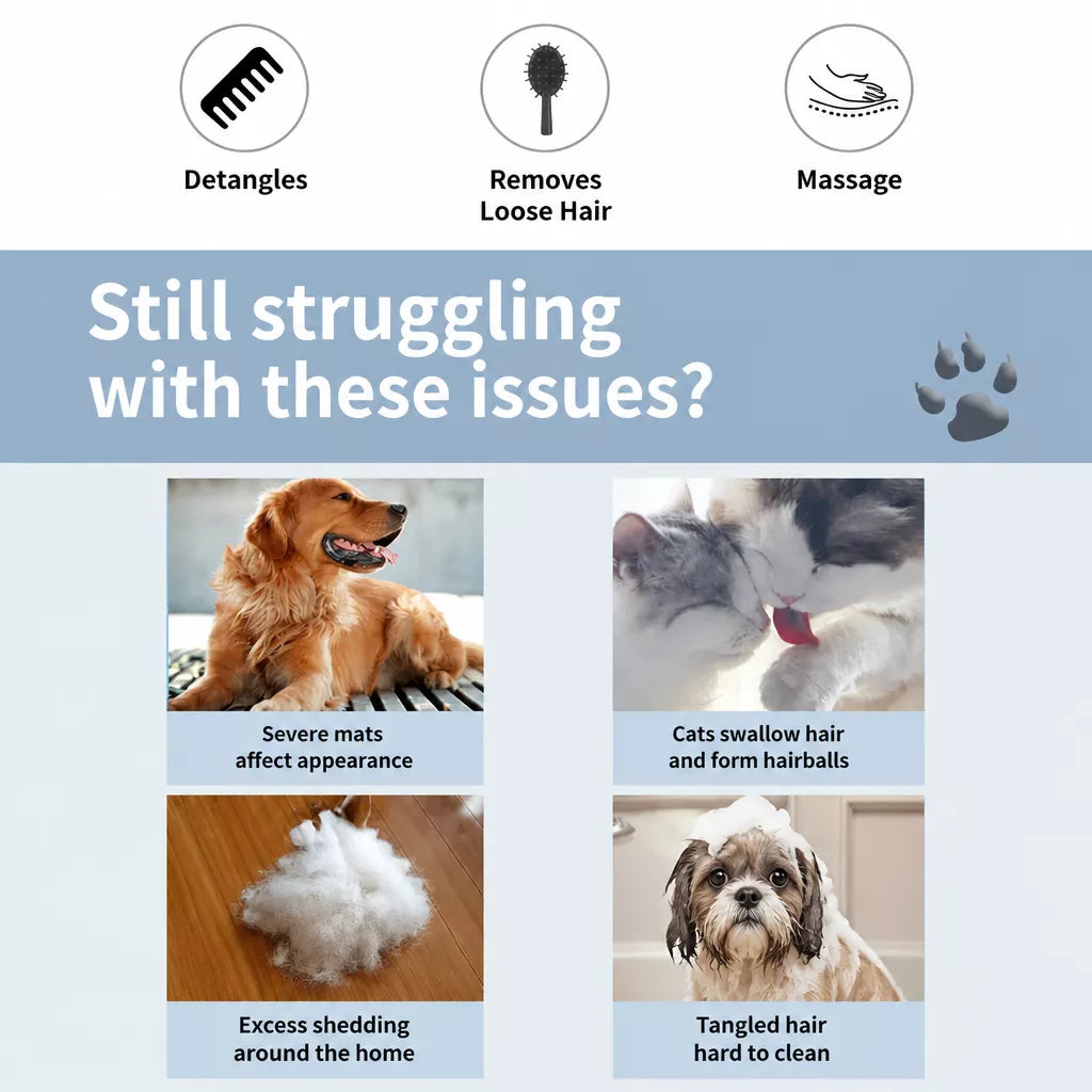 Double-Sided Pet Detangling & Thinning Comb