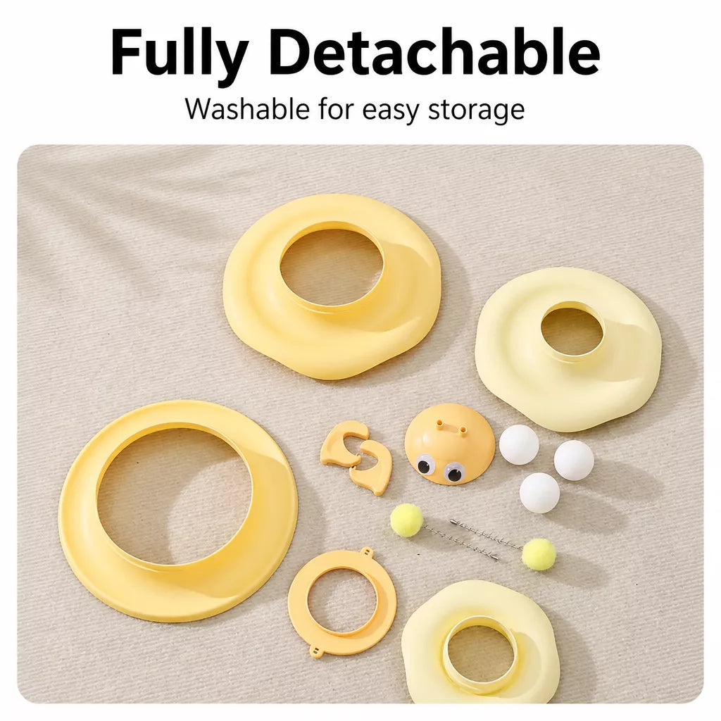 Cat Spinning Track Ball Toy with Tumbler Base