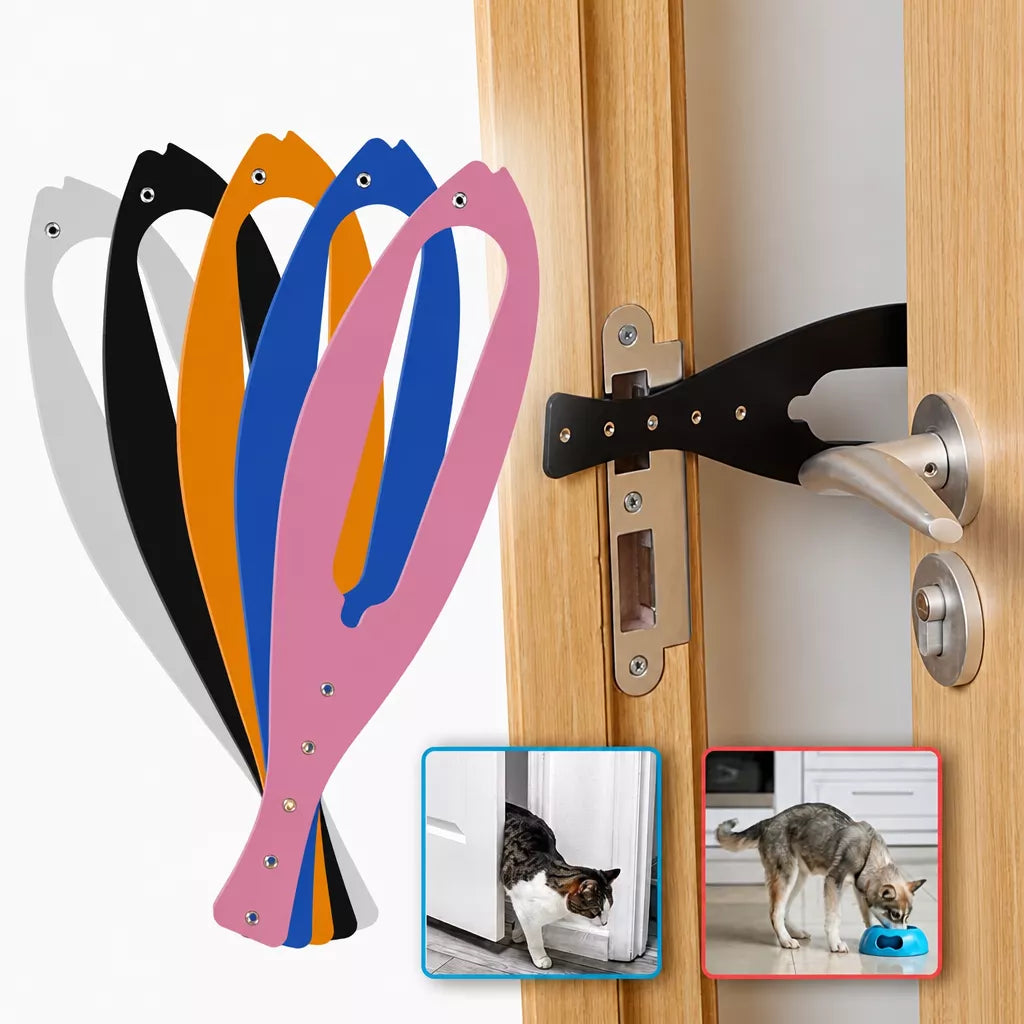 No-Drill Pet Door Holder for Cats and Dogs