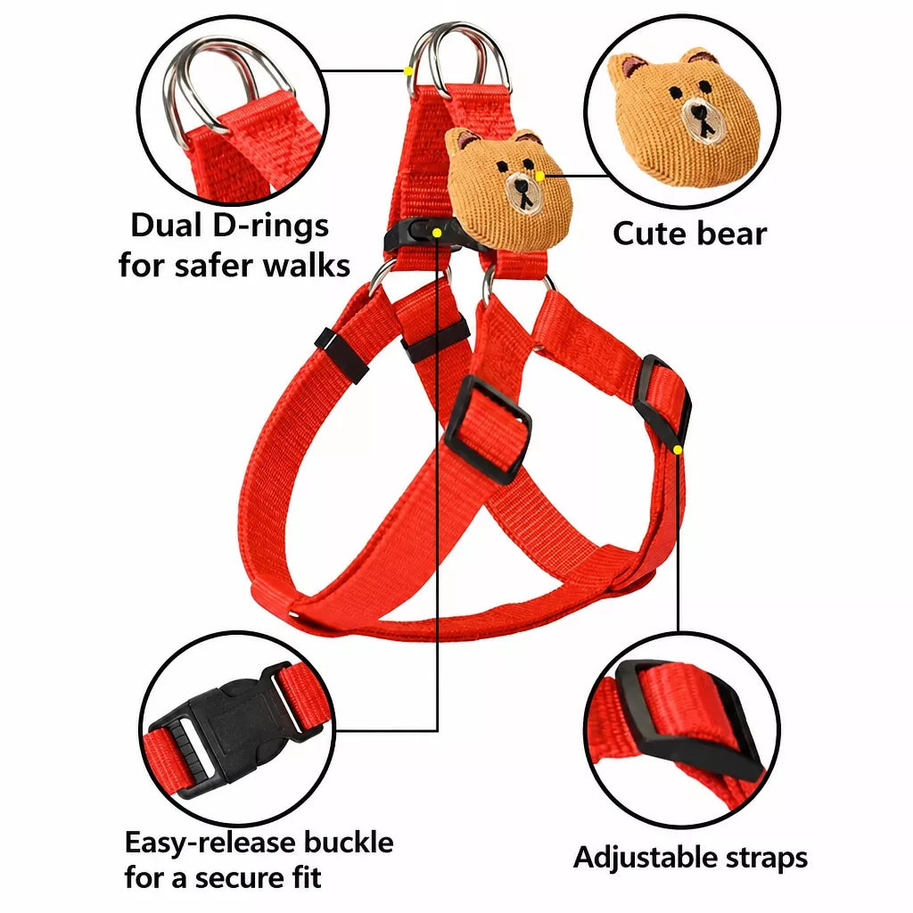 Adjustable Nylon Dog Vest Harness