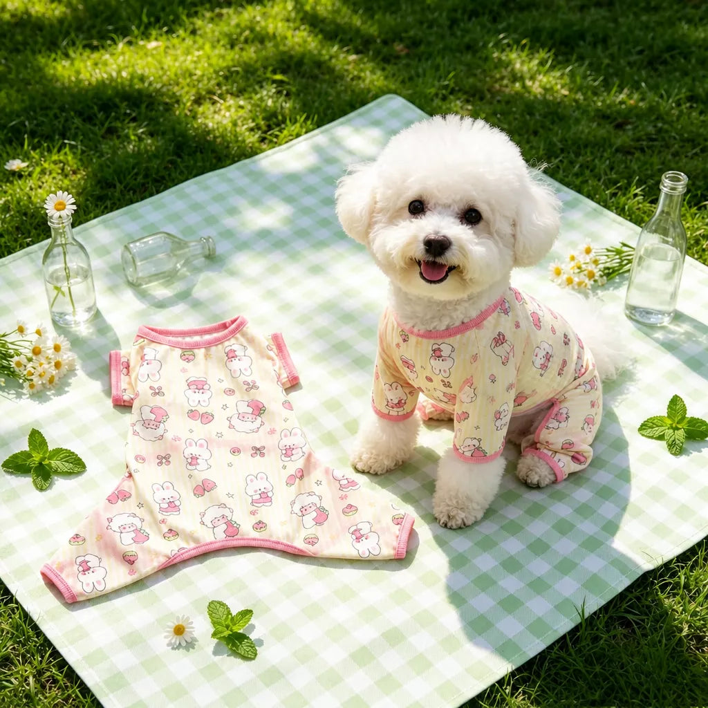 Lightweight Four-Leg Dog Shirt for Summer