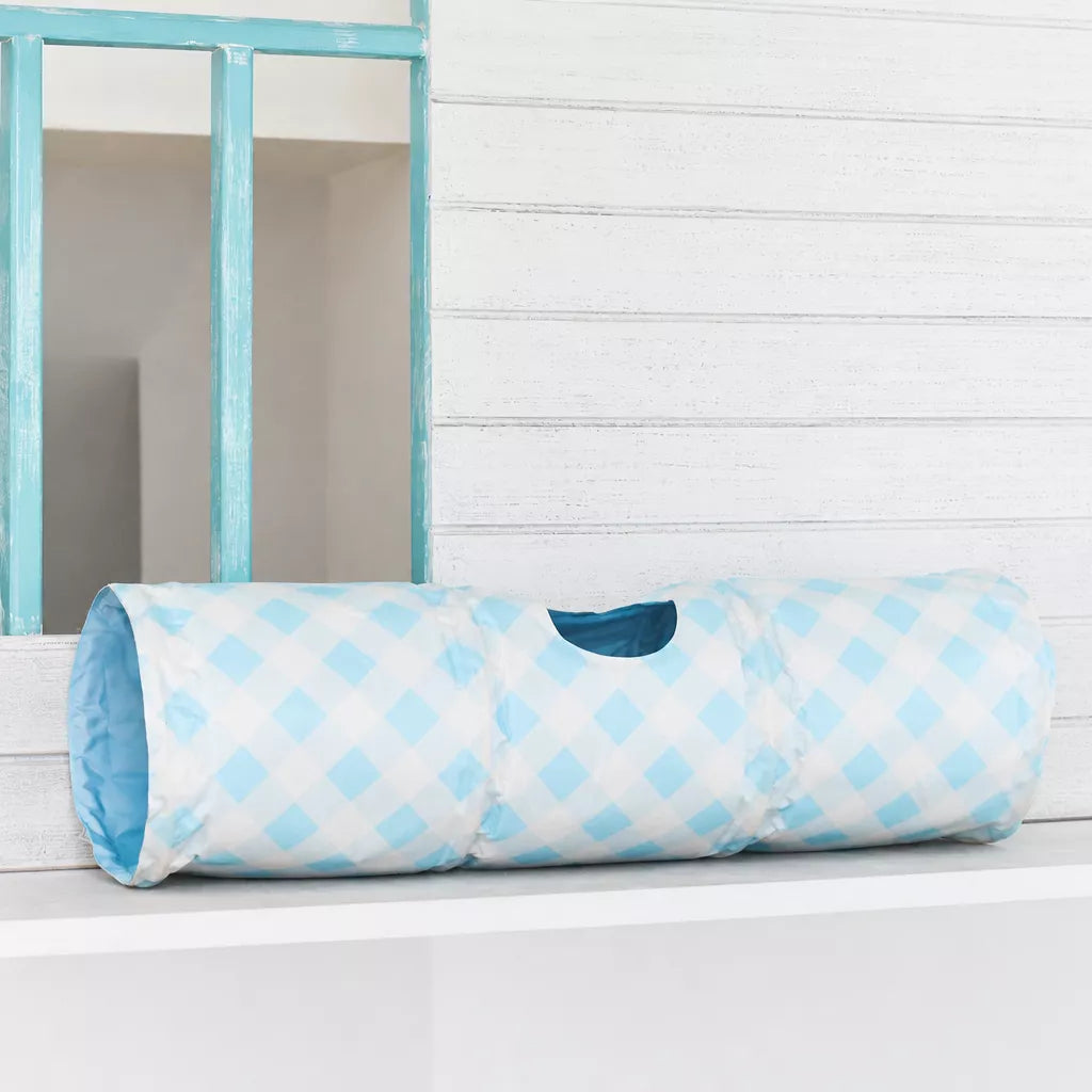 Plaid Pet Tunnel Bed