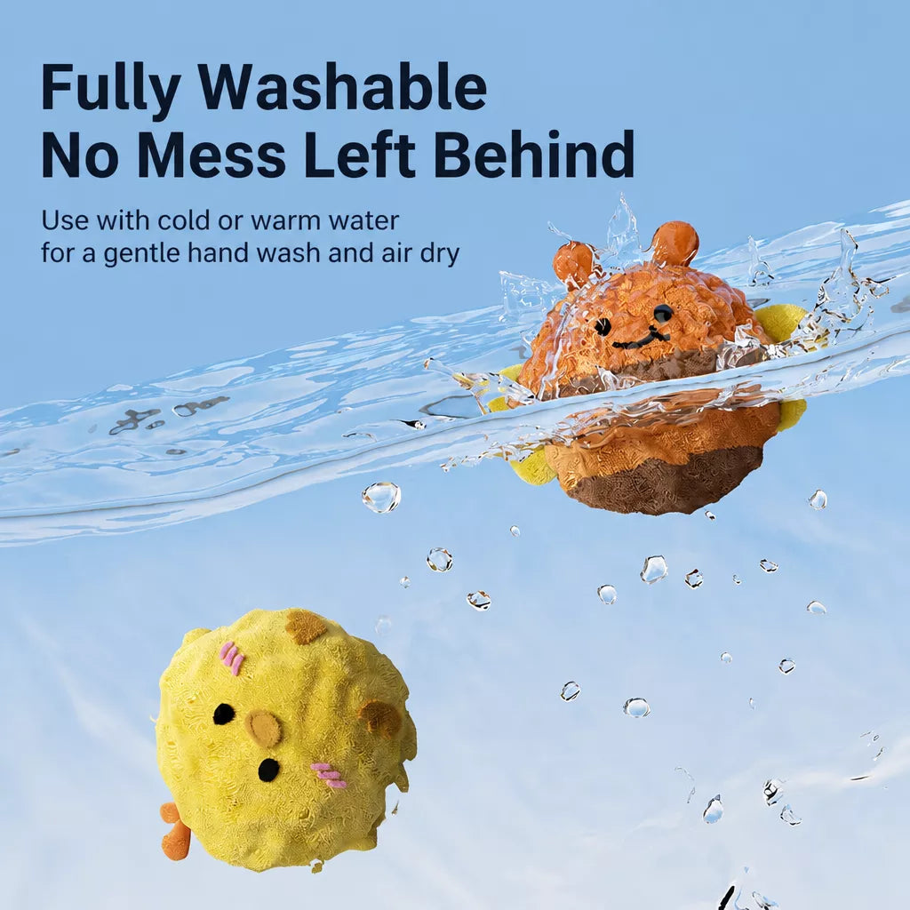 Cartoon Spiky Squeaky Ball Dog Toy